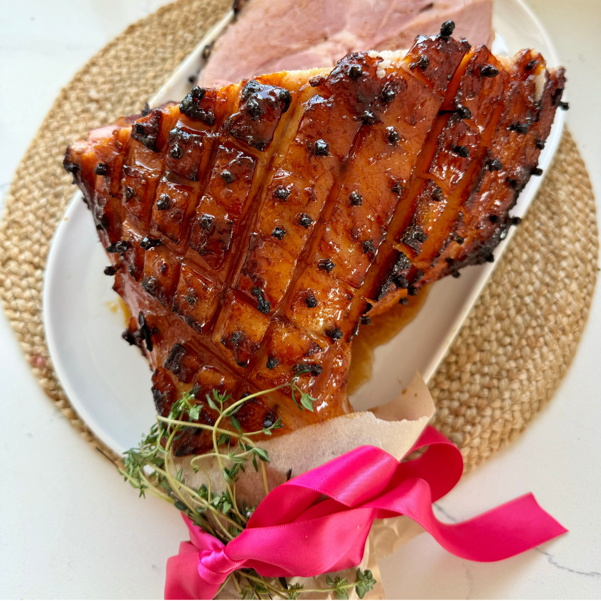 Honey Orange Sticky Glazed Ham